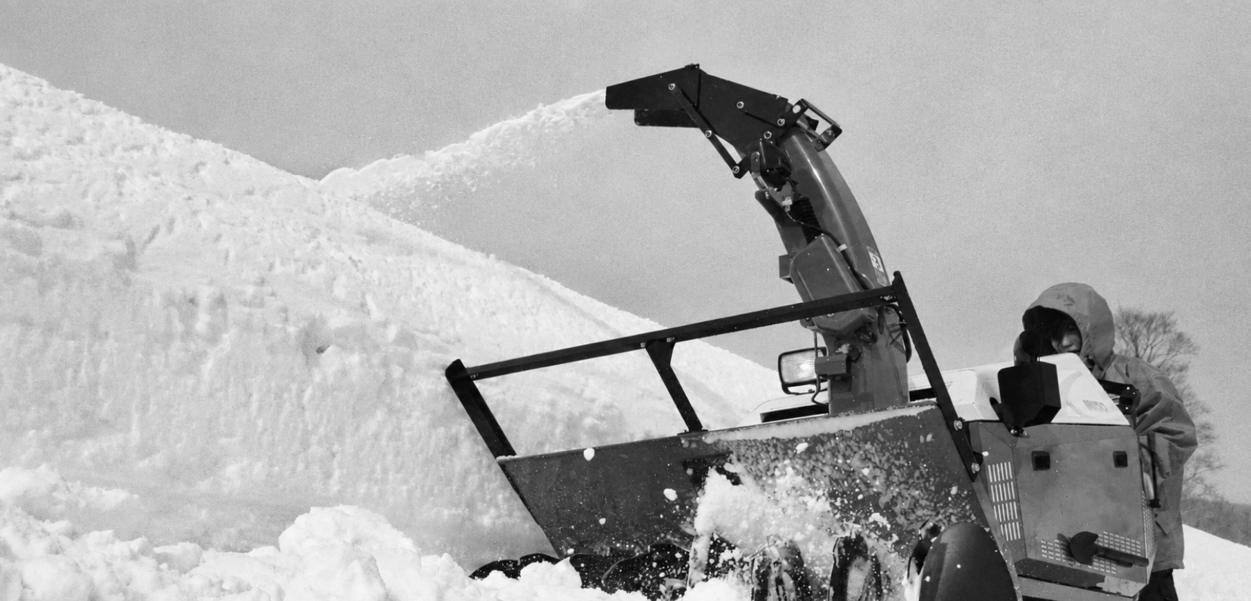 Spazzaneve WADO in uso sulla neve